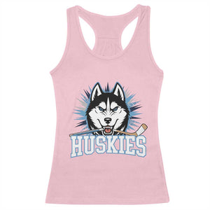 Cool Siberian Husky Ice Hockey Racerback Tank Top Gift For Dog Lovers TS12 Light Pink Print Your Wear