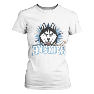 Cool Siberian Husky Ice Hockey T Shirt For Women Gift For Dog Lovers TS12 White Print Your Wear