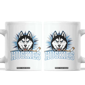 Cool Siberian Husky Ice Hockey Coffee Mug Gift For Dog Lovers TS12 White Print Your Wear