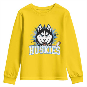 Cool Siberian Husky Ice Hockey Youth Sweatshirt Gift For Dog Lovers TS12 Daisy Print Your Wear