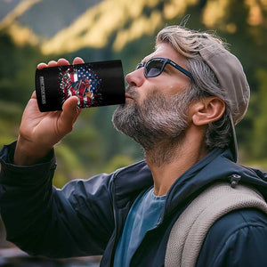 Funny Trump Playing Ice Hockey 4 in 1 Can Cooler Tumbler Funny Patriotic Gift TS12 Print Your Wear