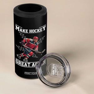 Funny Trump Ice Hockey Player 4 in 1 Can Cooler Tumbler Make Hockey Great Again TS12 Print Your Wear