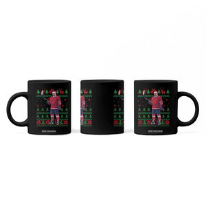 Trump Playing Ice Hockey Coffee Mug Funny Ugly Christmas Sweater Gift TS12 Print Your Wear