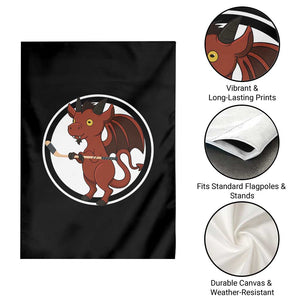 Funny Cryptid Sports Gift Garden Flag Jersey Devil Playing Ice Hockey TS12 Print Your Wear