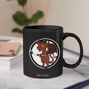 Funny Cryptid Sports Gift Coffee Mug Jersey Devil Playing Ice Hockey TS12 Print Your Wear
