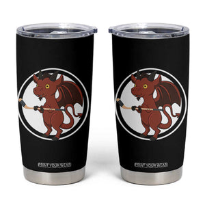 Funny Cryptid Sports Gift Tumbler Cup Jersey Devil Playing Ice Hockey TS12 Black Print Your Wear