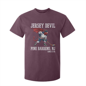 Pine Barrens New Jersey Devil T Shirt For Kid Gothic Horror Ice Hockey Gift TS12 Maroon Print Your Wear