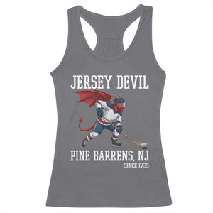 Pine Barrens New Jersey Devil Racerback Tank Top Gothic Horror Ice Hockey Gift TS12 Charcoal Print Your Wear