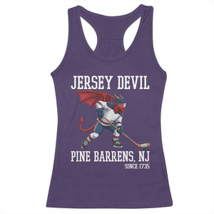 Pine Barrens New Jersey Devil Racerback Tank Top Gothic Horror Ice Hockey Gift TS12 Purple Print Your Wear