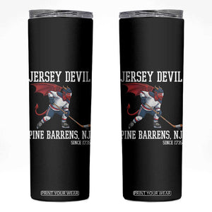 Pine Barrens New Jersey Devil Skinny Tumbler Gothic Horror Ice Hockey Gift TS12 Black Print Your Wear