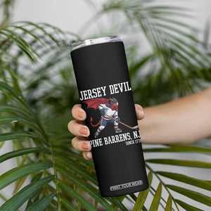 Pine Barrens New Jersey Devil Skinny Tumbler Gothic Horror Ice Hockey Gift TS12 Print Your Wear