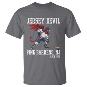 Pine Barrens New Jersey Devil T Shirt Gothic Horror Ice Hockey Gift TS12 Charcoal Print Your Wear