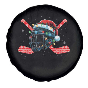 Christmas Ice Hockey Helmet Santa Spare Tire Cover Funny Xmas Gift TS12 Print Your Wear