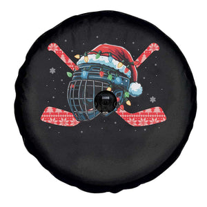 Christmas Ice Hockey Helmet Santa Spare Tire Cover Funny Xmas Gift TS12 Print Your Wear