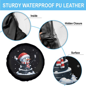 Hockey Puck Snowman Spare Tire Cover Funny Holiday Christmas Gift TS12 Print Your Wear