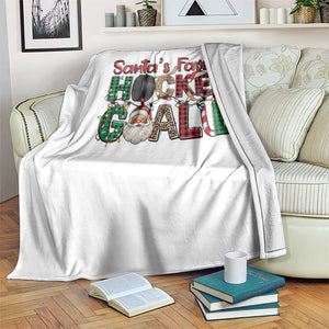 Santa Favorite Hockey Goalie Throw Blanket Funny Christmas Gift TS12 Print Your Wear