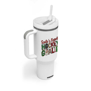 Santa Favorite Hockey Goalie Tumbler With Handle Funny Christmas Gift TS12 Print Your Wear