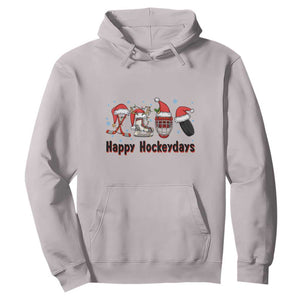 Happy Hockeydays Hoodie Funny Christmas Ice Hockey Gift TS12 Ice Gray Print Your Wear
