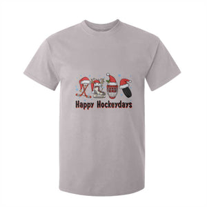 Happy Hockeydays T Shirt For Kid Funny Christmas Ice Hockey Gift TS12 Ice Gray Print Your Wear