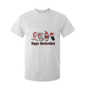 Happy Hockeydays T Shirt For Kid Funny Christmas Ice Hockey Gift TS12 White Print Your Wear