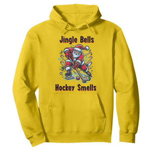 Jingle Bells Hockey Smells Hoodie Funny Santa Ice Hockey Christmas Gift TS12 Daisy Print Your Wear