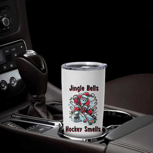 Jingle Bells Hockey Smells Tumbler Cup Funny Santa Ice Hockey Christmas Gift TS12 Print Your Wear