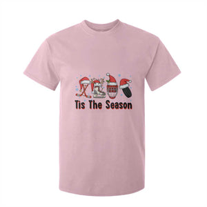 Funny Ice Hockey Christmas Gift T Shirt For Kid Tis The Season TS12 Light Pink Print Your Wear