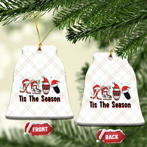 Funny Ice Hockey Christmas Gift Ceramic Ornament Tis The Season TS12 Print Your Wear