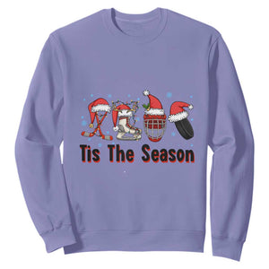 Funny Ice Hockey Christmas Gift Sweatshirt Tis The Season TS12 Violet Print Your Wear