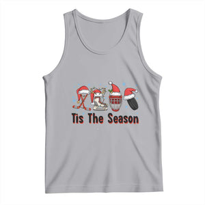 Funny Ice Hockey Christmas Gift Tank Top Tis The Season TS12 Athletic Heather Print Your Wear