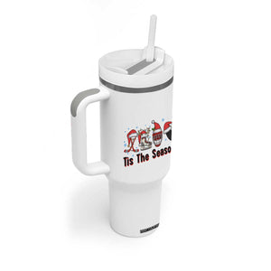 Funny Ice Hockey Christmas Gift Tumbler With Handle Tis The Season TS12 Print Your Wear