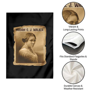 Madam CJ Walker Garden Flag Female Empowerment History Gift TS12 Print Your Wear