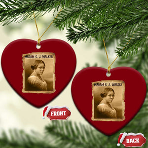Madam CJ Walker Ceramic Ornament Female Empowerment History Gift TS12 Print Your Wear
