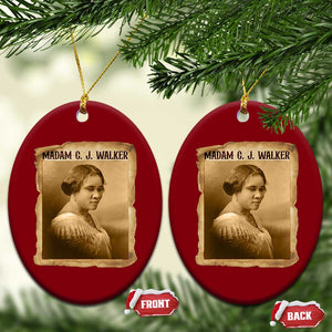 Madam CJ Walker Ceramic Ornament Female Empowerment History Gift TS12 Print Your Wear