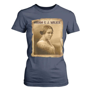 Madam CJ Walker T Shirt For Women Female Empowerment History Gift TS12 Navy Print Your Wear
