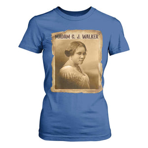 Madam CJ Walker T Shirt For Women Female Empowerment History Gift TS12 Royal Blue Print Your Wear