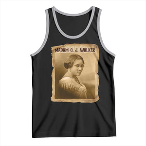 Madam CJ Walker Tank Top Female Empowerment History Gift TS12 Black Athletic Heather Print Your Wear