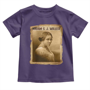 Madam CJ Walker Toddler T Shirt Female Empowerment History Gift TS12 Purple Print Your Wear