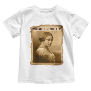 Madam CJ Walker Toddler T Shirt Female Empowerment History Gift TS12 White Print Your Wear