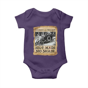 Madam CJ Walker Self Made Millionaire Baby Onesie Strong Black Woman Leader TS12 Purple Print Your Wear
