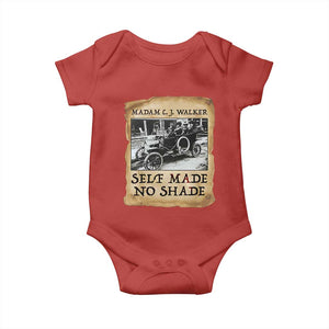 Madam CJ Walker Self Made Millionaire Baby Onesie Strong Black Woman Leader TS12 Red Print Your Wear