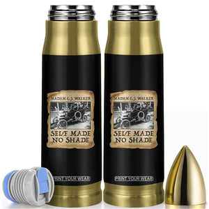 Madam CJ Walker Self Made Millionaire Bullet Tumbler Strong Black Woman Leader TS12 Black Print Your Wear