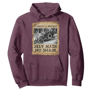 Madam CJ Walker Self Made Millionaire Hoodie Strong Black Woman Leader TS12 Maroon Print Your Wear