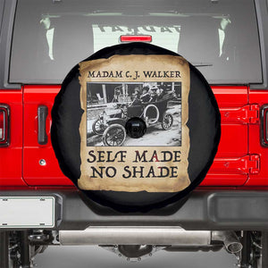 Madam CJ Walker Self Made Millionaire Spare Tire Cover Strong Black Woman Leader TS12 Black Print Your Wear