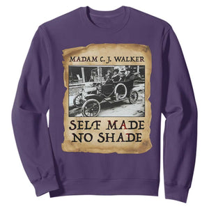 Madam CJ Walker Self Made Millionaire Sweatshirt Strong Black Woman Leader TS12 Purple Print Your Wear
