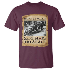 Madam CJ Walker Self Made Millionaire T Shirt Strong Black Woman Leader TS12 Maroon Print Your Wear