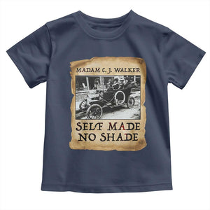 Madam CJ Walker Self Made Millionaire Toddler T Shirt Strong Black Woman Leader TS12 Navy Print Your Wear