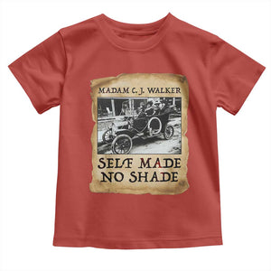 Madam CJ Walker Self Made Millionaire Toddler T Shirt Strong Black Woman Leader TS12 Red Print Your Wear