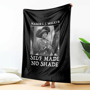 Madam CJ Walker Throw Blanket Self Made No Shade Female Empowerment TS12 Print Your Wear