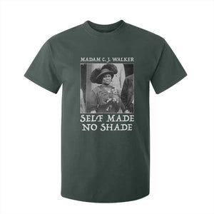 Madam CJ Walker T Shirt For Kid Self Made No Shade Female Empowerment TS12 Dark Forest Green Print Your Wear